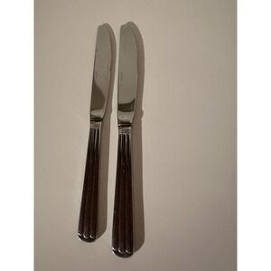 WALLACE CENTENNIAL 18/10 Stainless LOT OF 2 Dinner Knives 8 7/8"